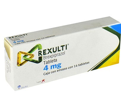 Rexulti Tabletas 4 mg Brexpiprazol Caja con 14 Tabletas