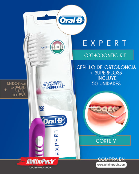 Cepillo Dental Oral B Expert Orthodontic Kit con 50 Unidades