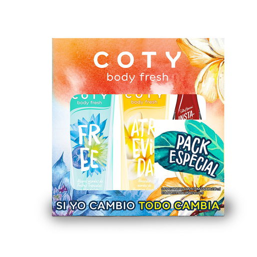 Set de Pefumes Coty Body Fresh Ideal para Regalar