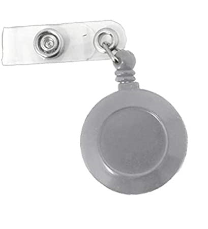 Porta Gafete Tipo Yoyo Retractil Plata Acme