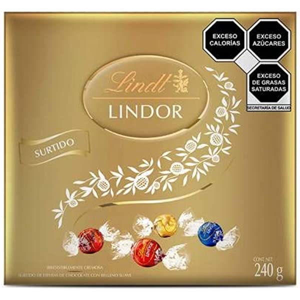 Lindor Lindt Surtido de Chocolate con Relleno Suave 240 g