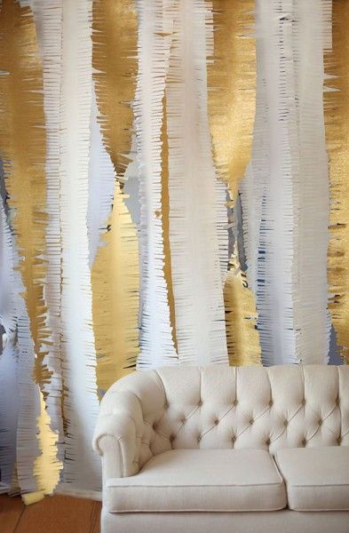 Papel Crepe Metálico 1 Pieza 200 x 50 cm Plata/Dorado Pascua