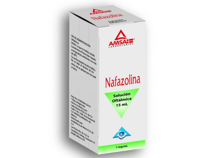 Nafazolina Oftálmica 15ml gotas Solución 1mg/ml AMSA