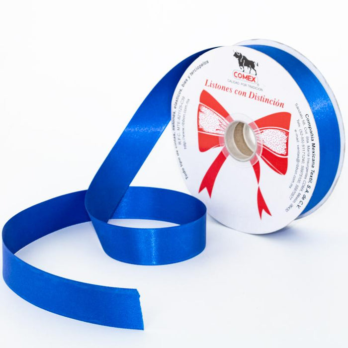 Listón Celosa #5 Ancho 2 cm Rollo 50 m Azul Rey