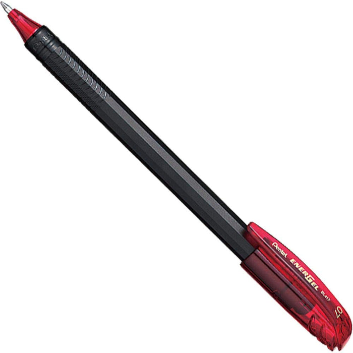 Pluma Energel Liquid Gel Ink 0.7 mm Pentel Rojo BL417-B