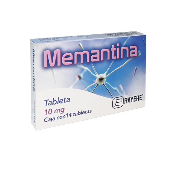 Memantina Tableta 10 mg Caja con 14 Tabletas RAYERE