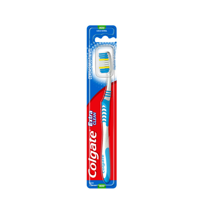 Cepillo Dental Extra Clean Cerdas Multi Nivel Medio Colgate 1 pieza