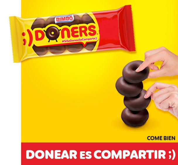 Doners de chocolate 120g  5 pzas
