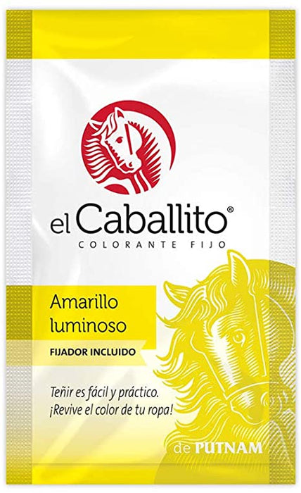 Pintura Textil El Caballito Color Amarillo Luminoso 16 g