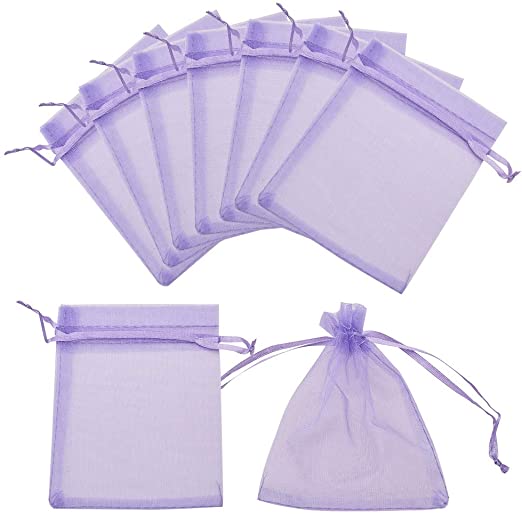 Bolsa de Organza No. 1 Lila 12 piezas