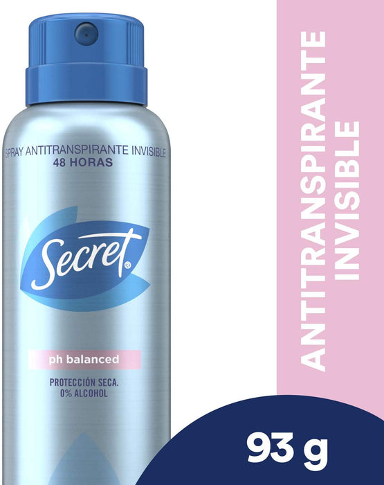 Spray Antitranspirante Invisible 48Hrs Secret 93 g / 150 ml