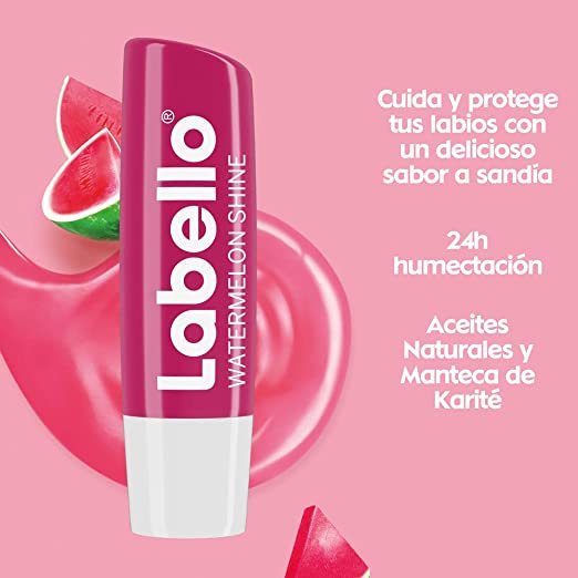 Labial Sandia Humectación Textura Ligera 24 hrs 4.8 g Labello