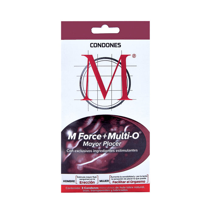 Preservativo M Mforce + Multi-O 3 Condones