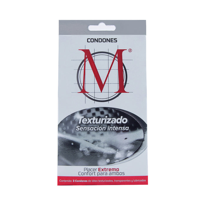 Preservativo M Texturizado Con 3 Condones