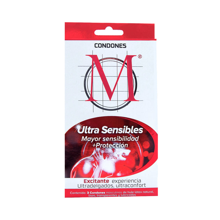 Condones M Ultra Sensibles 3 Condones