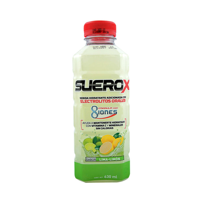 Suerox 8 Iones Lima Limon 630 ml Electrolitos Orales