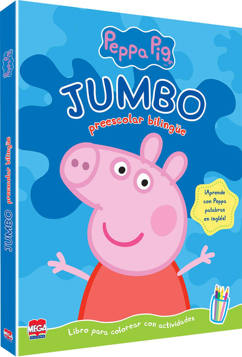 Libro Jumbo Preescolar bilingüe Peppa Pig Larousse