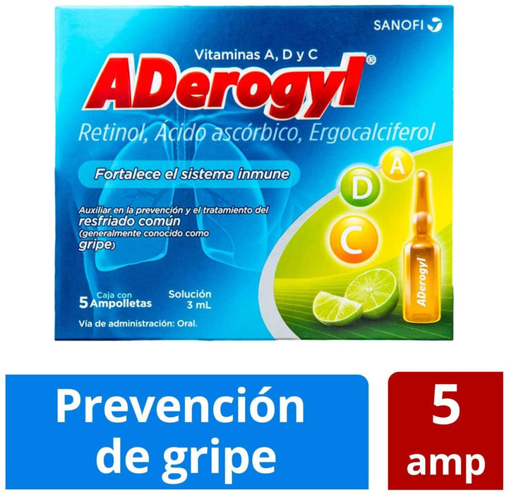 Aderogyl 15 Solucion 3 ml 5 Ampolletas Sonofy