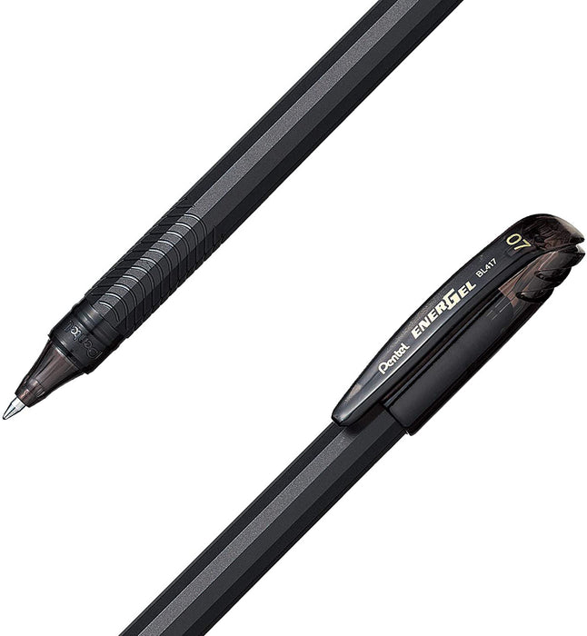 Pluma Energel Liquid Gel Ink 0.7 mm Pentel Negra BL417-P