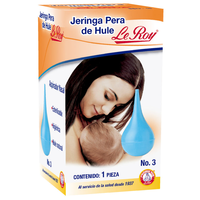 Jeringa Pera con Canula Le Roy 1 pieza