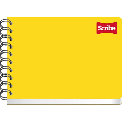 Cuaderno Pautado Italiano Pasta Dura Arillo 50 Hojas Scribe