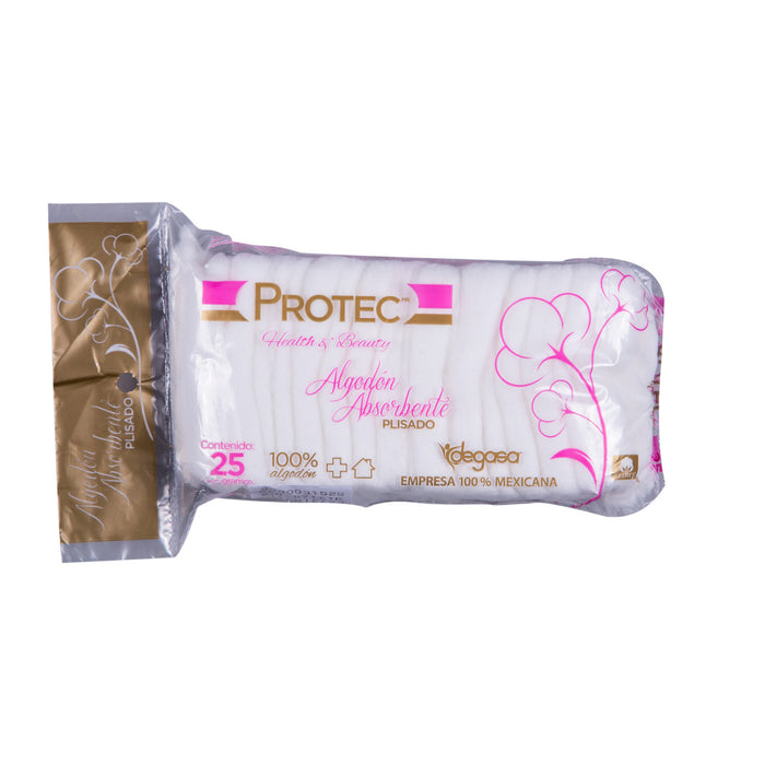 Algodon Absorbente Protec 25 g Plisado Degasa