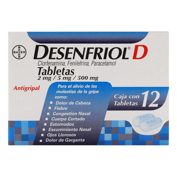 Desenfriol D 12 tabletas Bayer