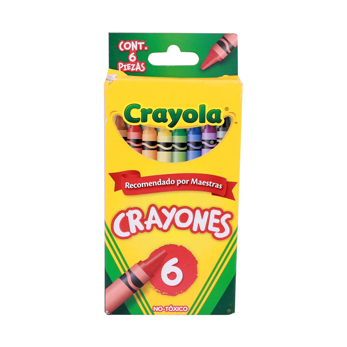 Crayones Estándar 6 Piezas Crayola
