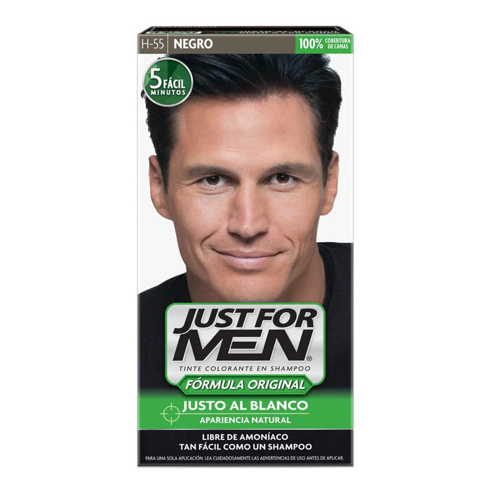 Just For Men Colorante en Shampoo H-55 Negro