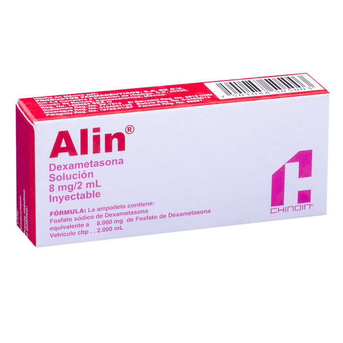 Alin Dexametasona 8 mg 2 ml 1 ampolleta inyectable