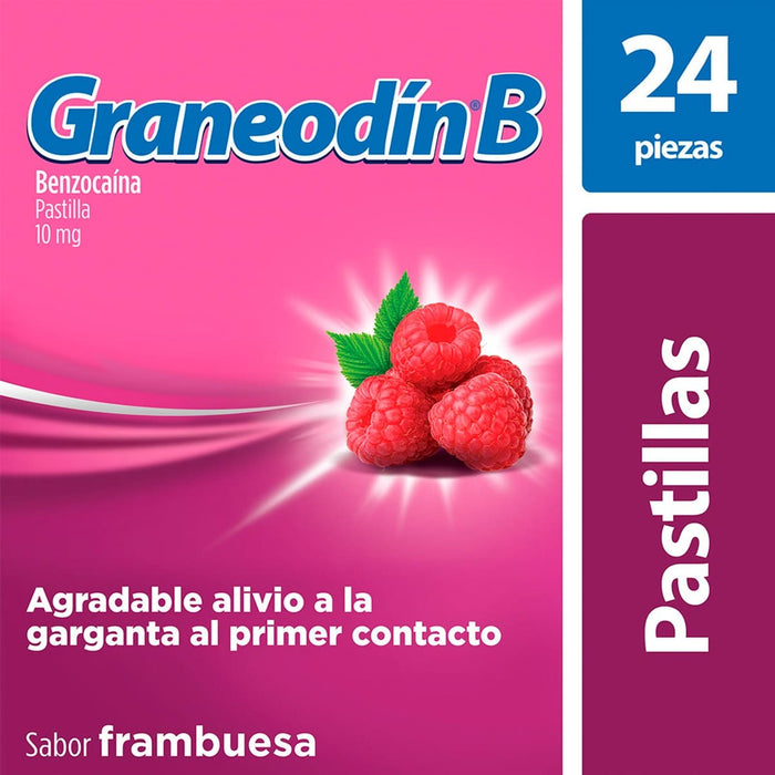Graneodin-B 10mg 24 Pastillas Frambuesa Reckitt Bencksier