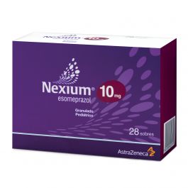 Nexium-Nups 10 mg caja c/28 Sobres Esomepromazol AstraZeneca