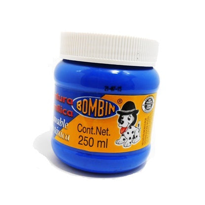 Pintura Vinilica  250 ml Bombin Azul