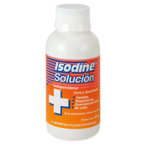 Isodine Solución 120 ml Iodopovidona Cura Y Desinfecta Boehringer Ingelheim