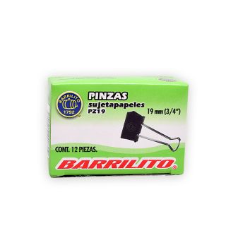 Pinzas Sujeta Papeles Documentos 19 mm 12 piezas Acme PZ19