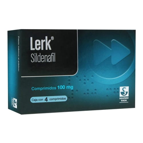 Lerk Sildenafil 100 mg con 4 comprimido WeserPharma