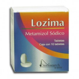 Lozima Metamizol Sodico Tabletas 500 mg Caja 10 Tabletas Bioresearch de Mexico