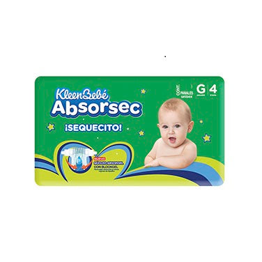 Pañal Kleen Bebe Grande 4 Etapa 8 Pañales Unisex