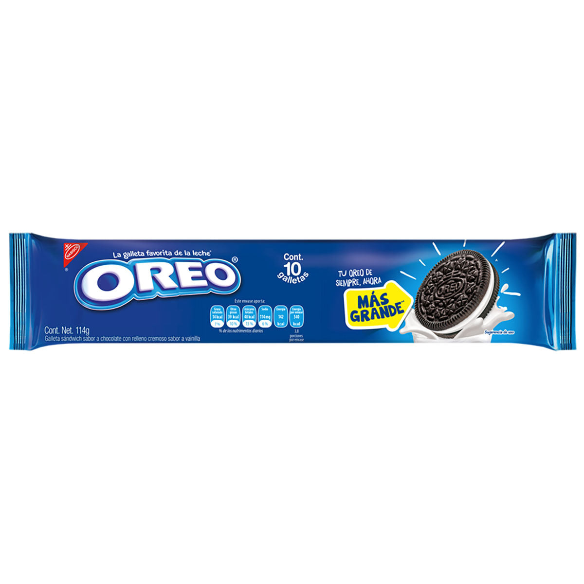 Galletas Oreo Sabor a Chocolate Sandwich con 10 Piezas 114 g Nabisco ...