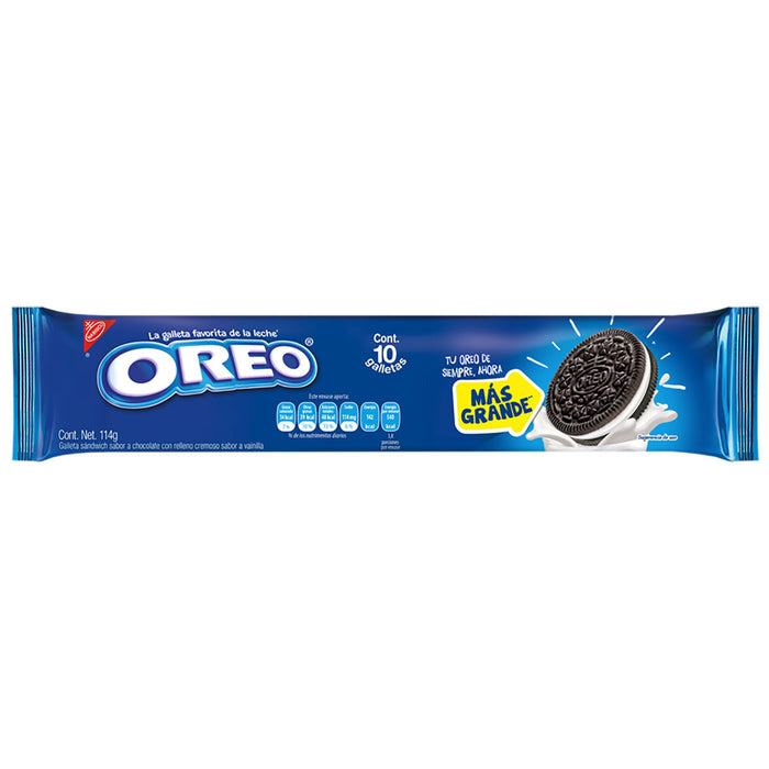 Galletas Oreo Sabor a Chocolate Sandwich con 10 Piezas 114 g Nabisco
