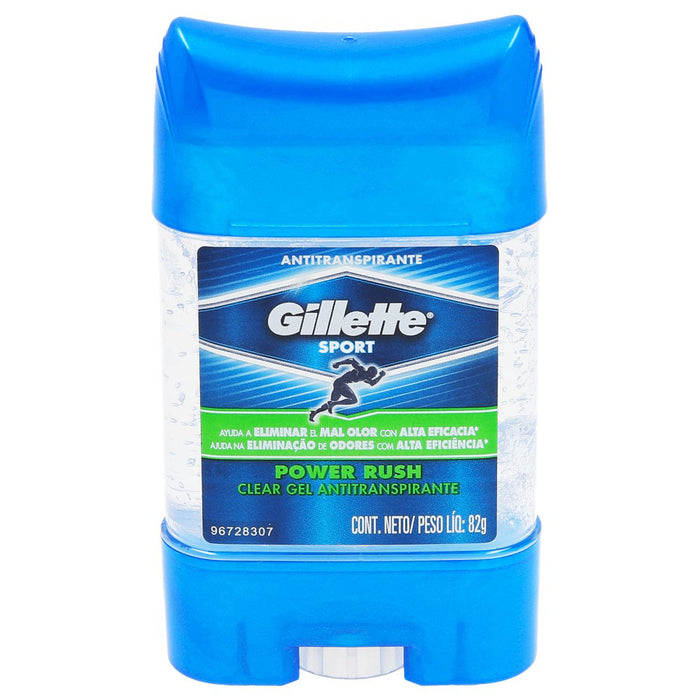 Desodorante Clear Gel Power Rush 48 h de Protección 82 g Gillette