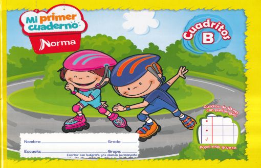 Cuaderno Cuadricula Cuadritos B 10 mm 72 Hojas Norma Mi Primer Cuaderno
