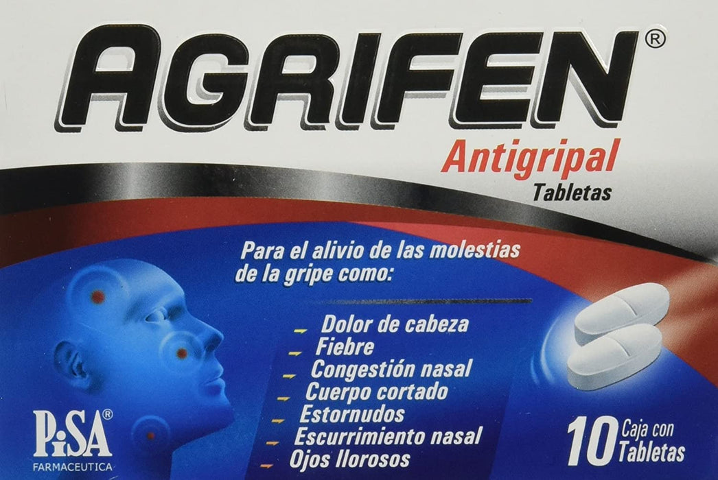 Agrifen oral 10 tabletas Pisa