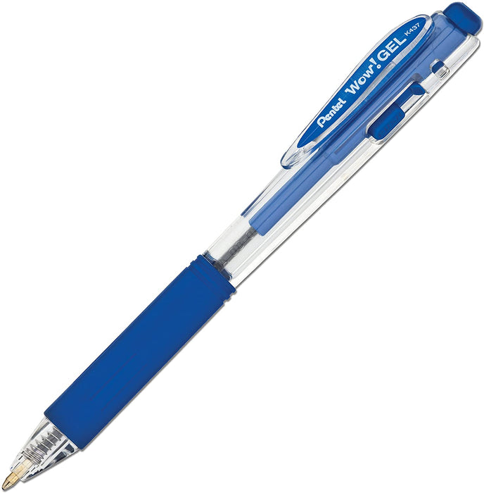Pluma Wow Gel 0.7 Pentel Azul