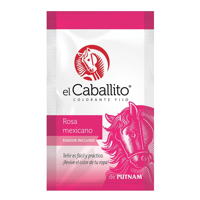 Pintura Textil El Caballito Rosa Mexicano 16 G.