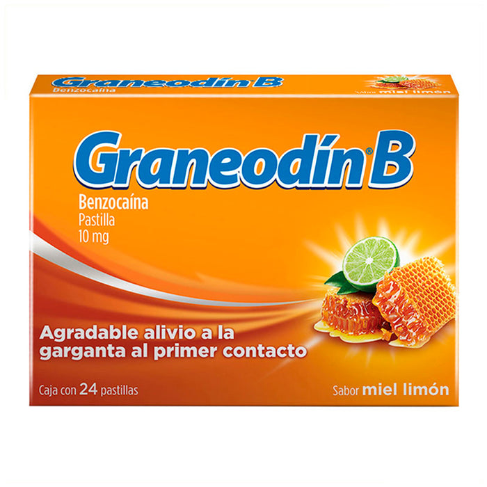 Graneodin-B 10mg 24 Pastillas Miel-Limon Reckitt Bencksier