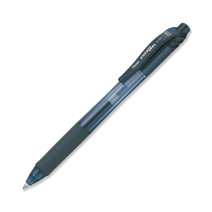 Pluma Pentel Energel BL 107 0.7 mm Negro Retráctil