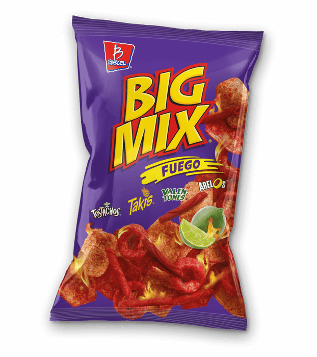 Big Mix Fuego con Tostachos Takis Valentones Arelos 75 gr Barcel