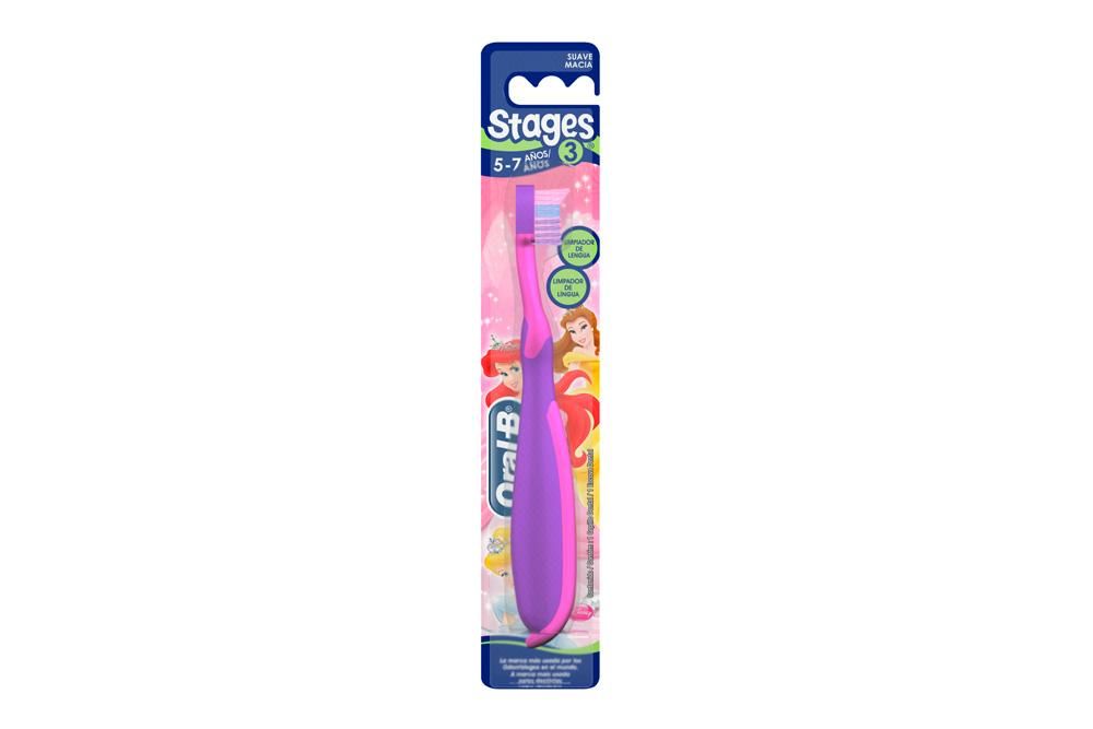 Cepillo Dental Pro Salud Stages Suave 1 pieza Oral B Princesa Disney