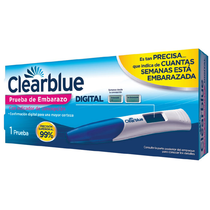 Clear Blue Digital Prueba 99% Precision